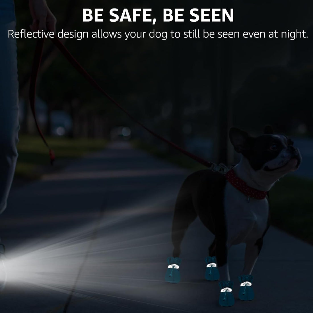 SCENEREAL Dog Shoes for Hot/Cold Pavement