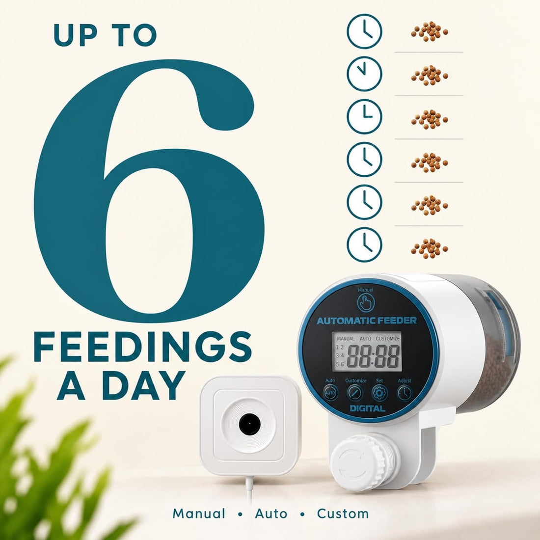 Automatic Fish Feeder with 1080P Camera