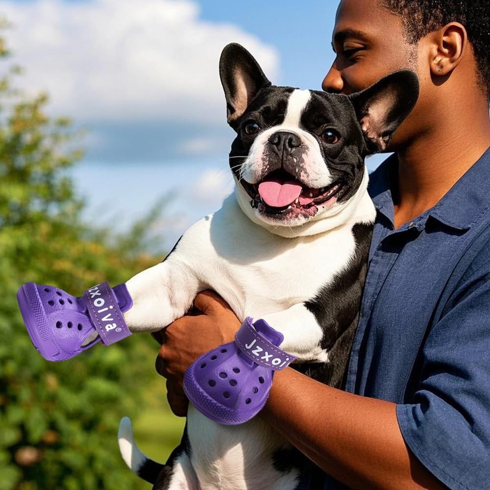 JZXOIVA Dog Shoes for Hot Pavement, Dog Booties for Small Dogs