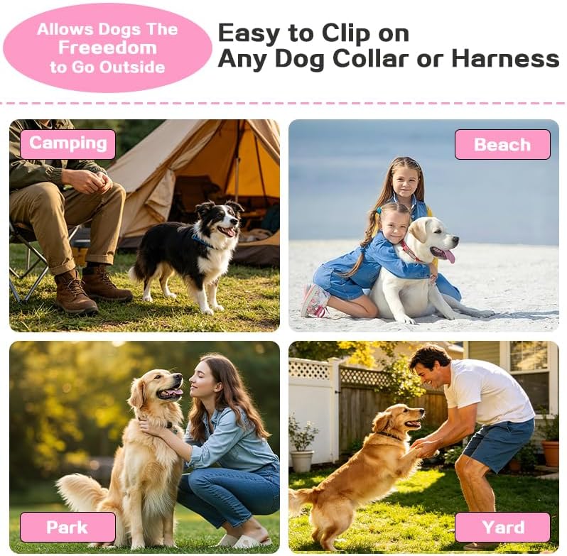 Mi Pupjoy Dog Tie Out Cable - Chew Proof Steel Wire Lead