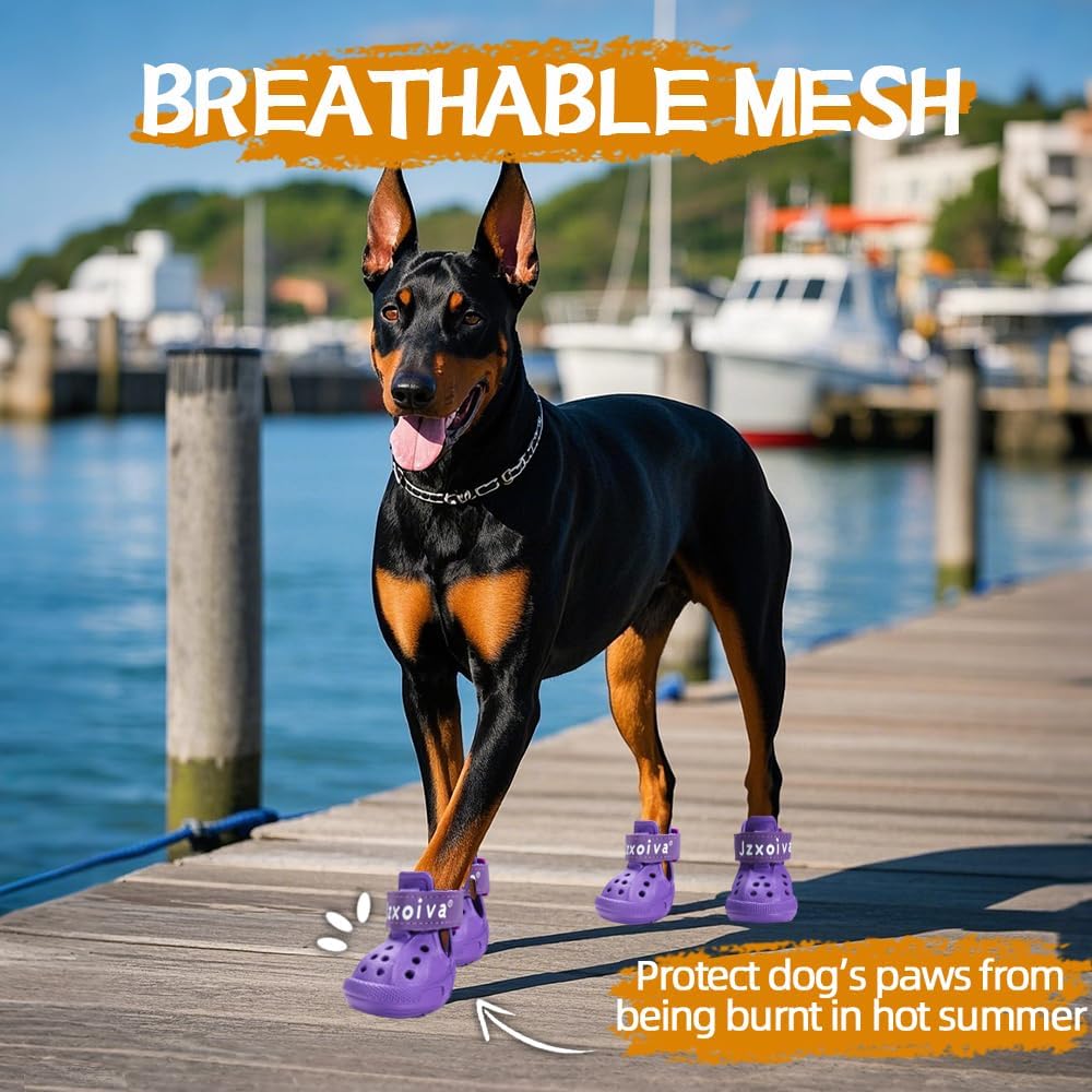 JZXOIVA Dog Shoes for Hot Pavement, Dog Booties for Small Dogs