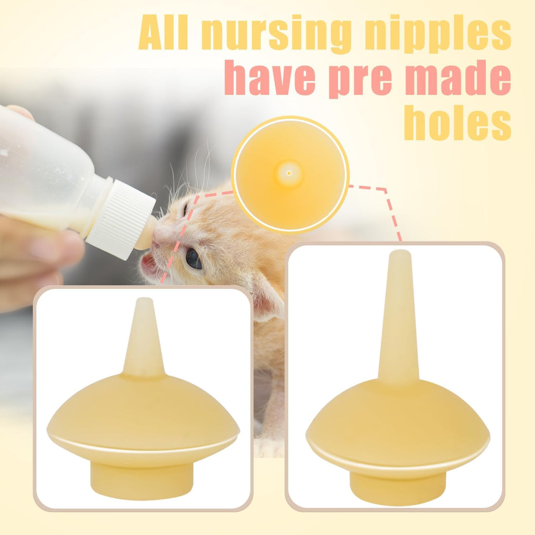 Xuanda Pet Feeding Bottle and Syringes with Nipples for Small Cat Dog