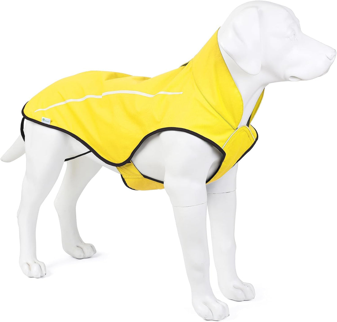 Mile High Life Dog Raincoat, Adjustable Waterproof Reflective Rain
