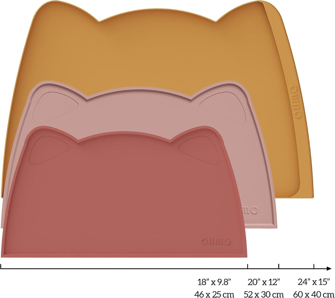 OHMO Cat Food Mat, Silicone Pet Feeding Mat, 18x9.8