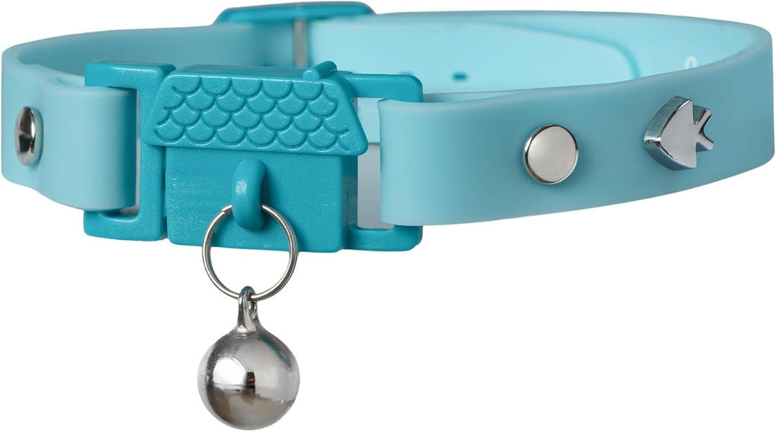 Kittyrama Tangerine Cat Collar with Bell. Breakaway Collar. Won't Rub
