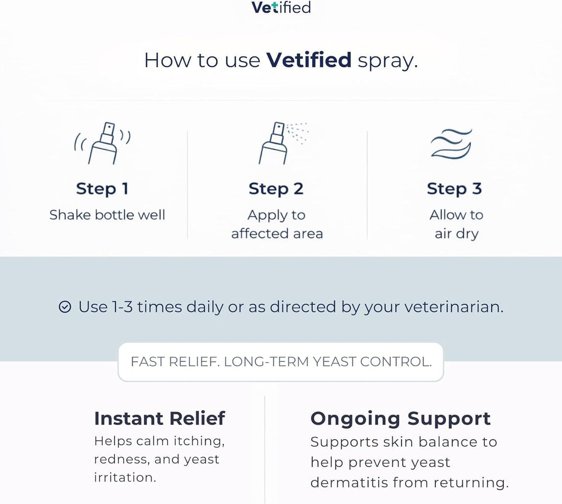 Yeast Dermatitis Treatment for Dogs - 8 Fl Oz Spray