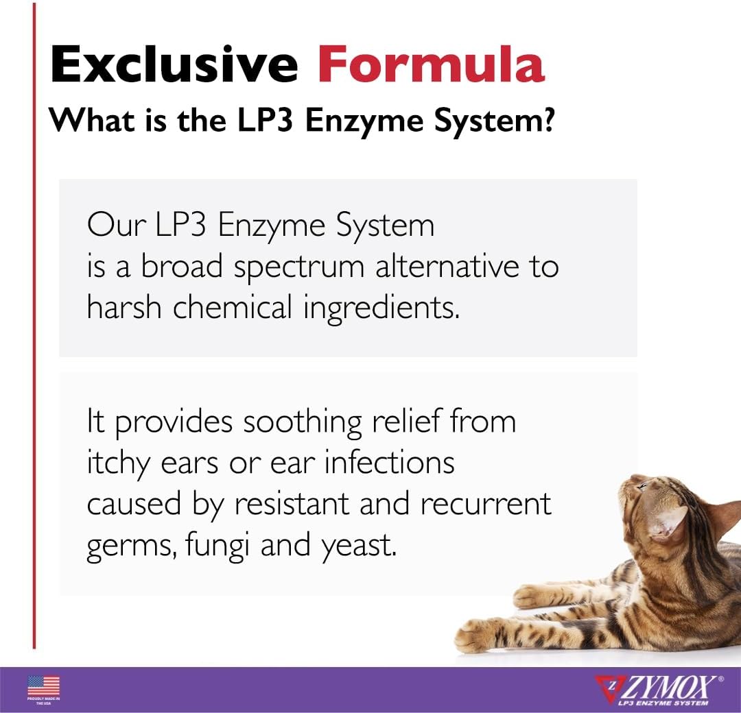 Zymox Otic Enzymatic Solution for Dogs and Cats to Soothe Ear