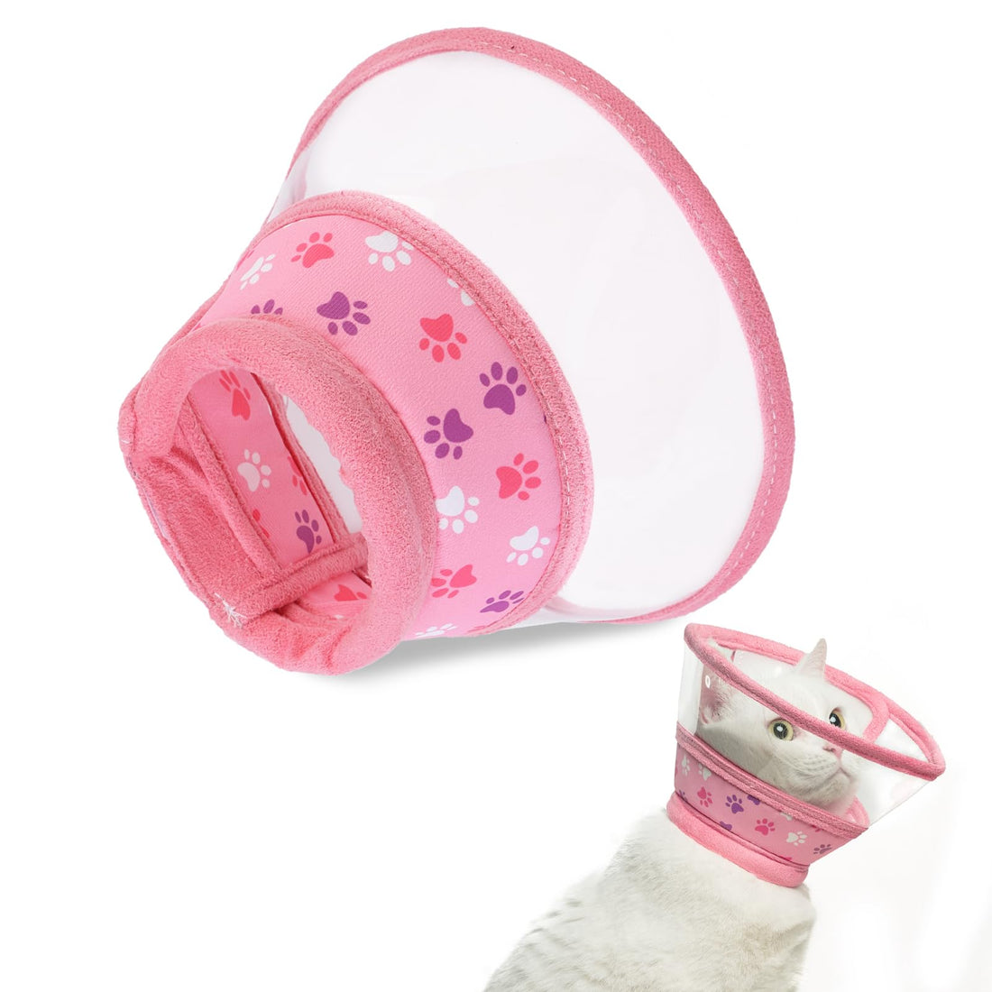PUPTECK Cat Cone Collar Soft for Neck