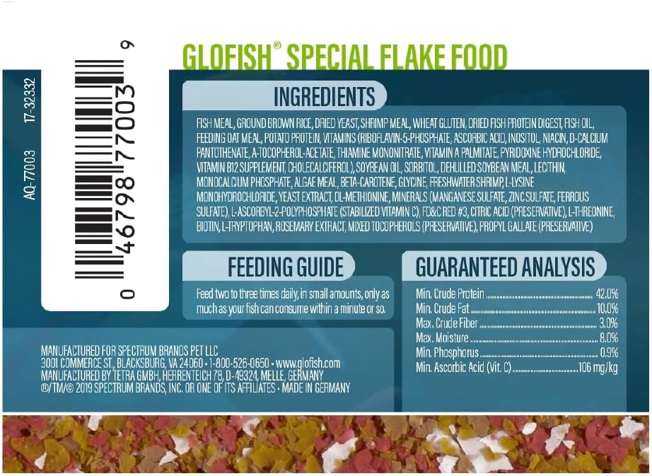 GloFish Special Flake Fish Food, 1.59 oz