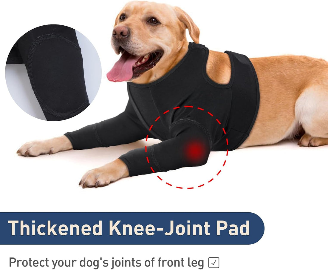 IDOMIK Dog Recovery Suit for Front Legs,Dog Recovery Sleeve Elbow
