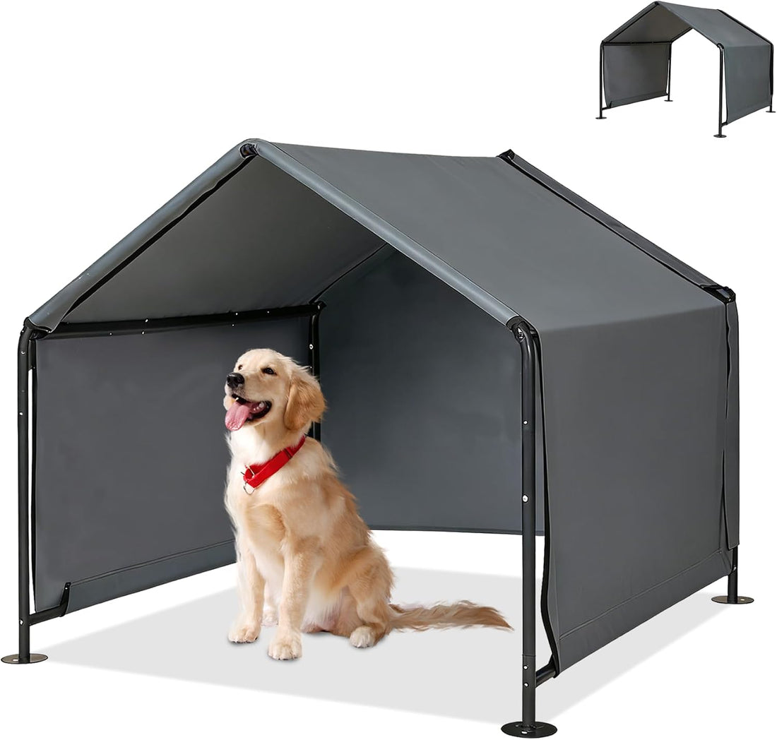 Large Dog Shade for Outside - Outdoor Dog Canopy Pet House Dog Tent