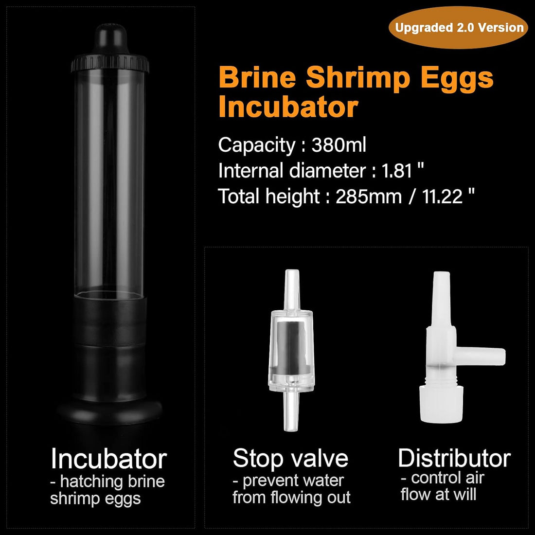 Brine Shrimp Eggs Incubator Hatchery Kit, Fish Tank Hatch Tool