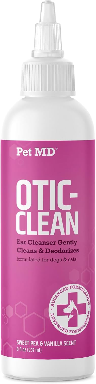 Pet MD Otic Ear Solution for Dogs & Cats - Sweet Pea & Vanilla Scent