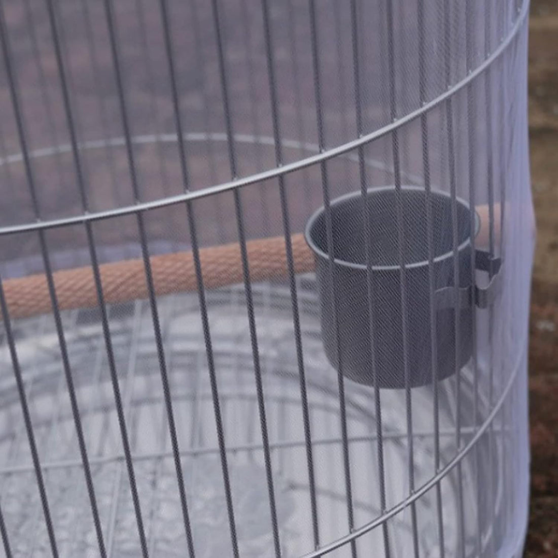 Bird Cage Seed Catcher, Large Airy Gauze Seeds Bird Cage Cover Guard