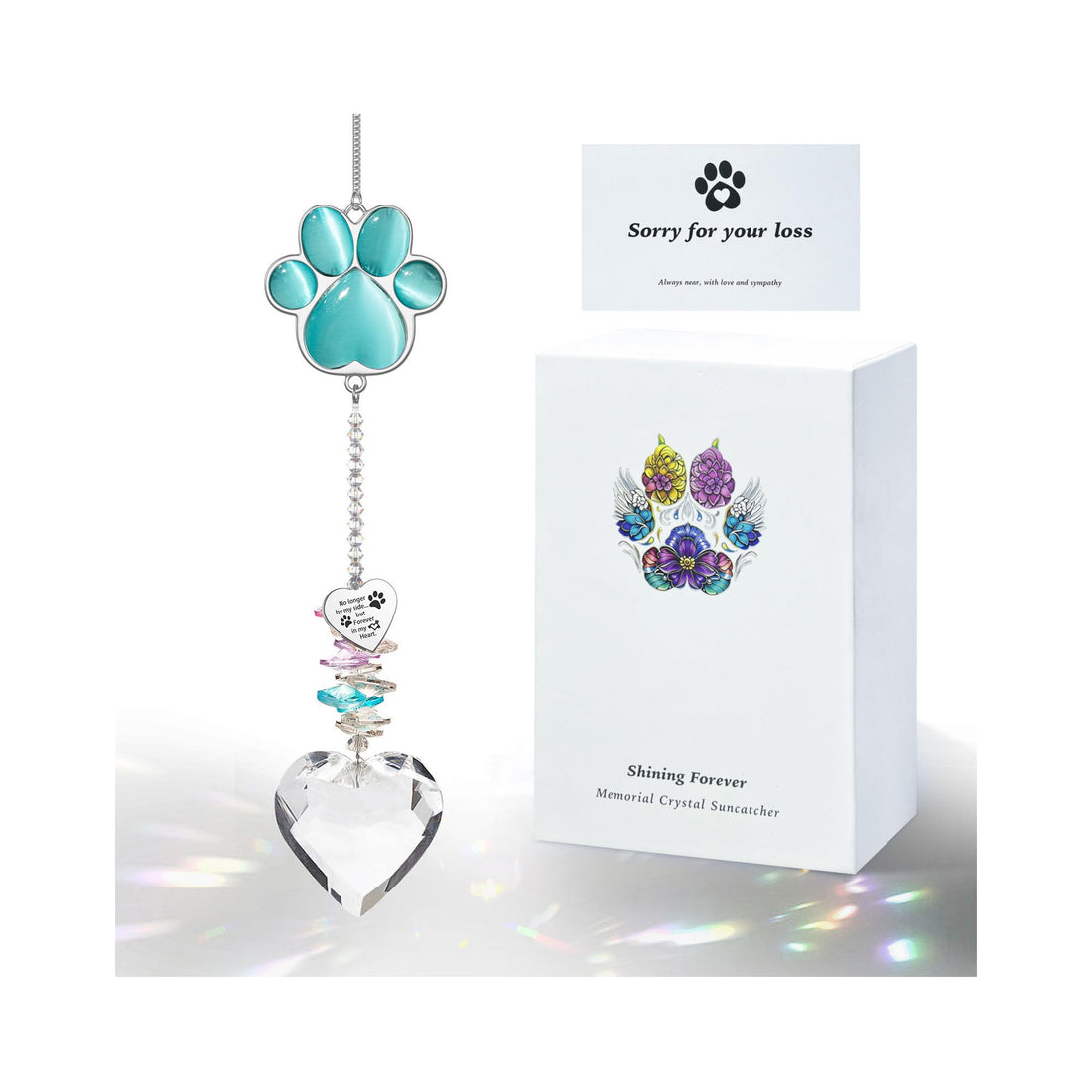 Pet Memorial Suncatcher - Dog Memorial Gifts, Pet Loss Sympathy