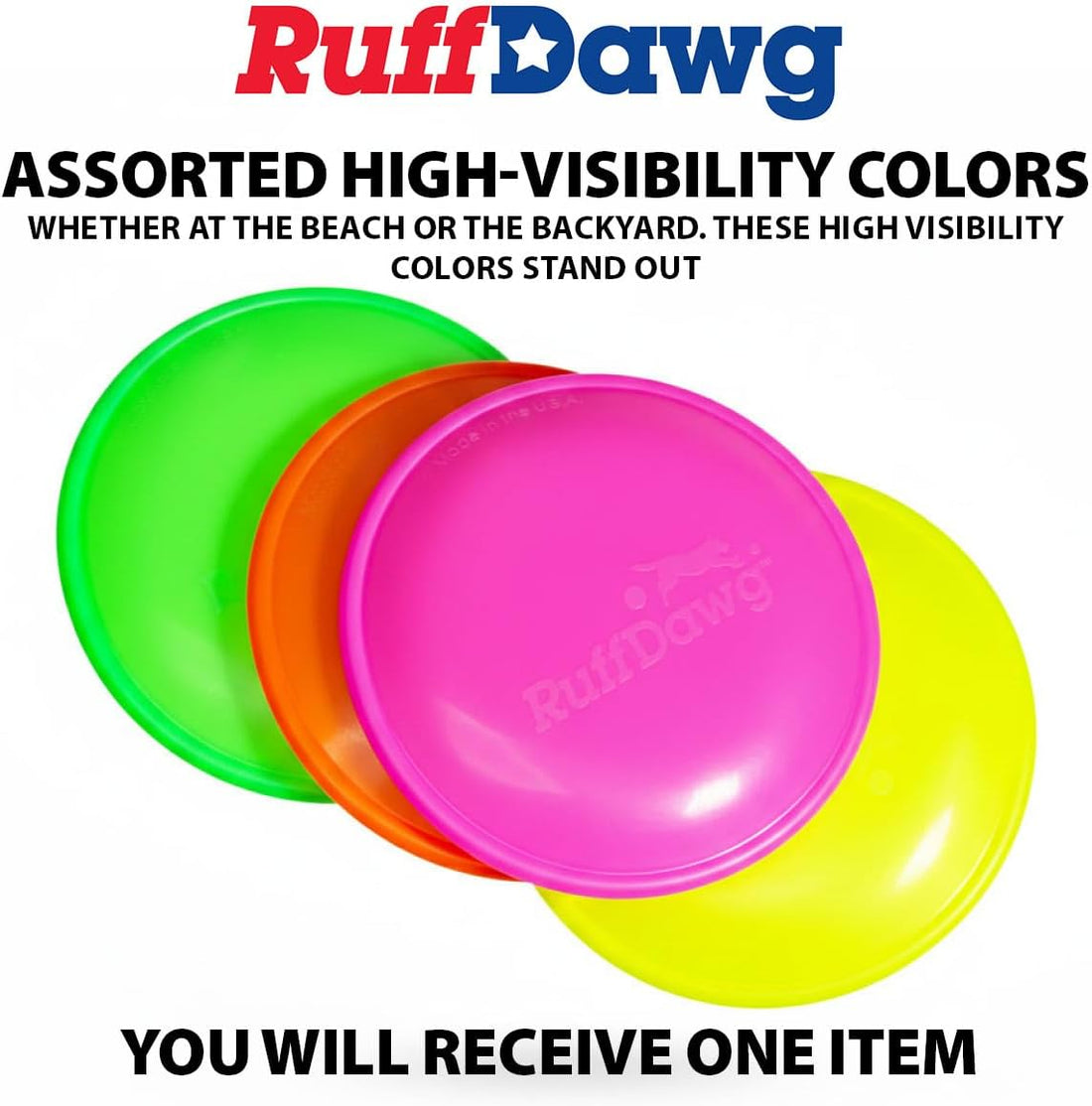 Ruff Dawg Ruff-Flex K9 Flyer JR Flying Disc Dog Toy, SM
