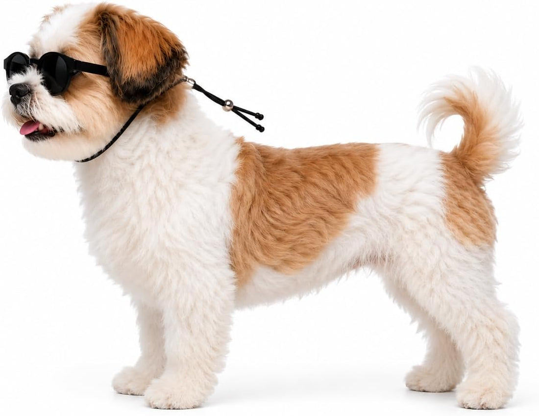 G014 Small Breed up to 15lbs Dog Cat Pet Puppy Panto Round Sunglasses