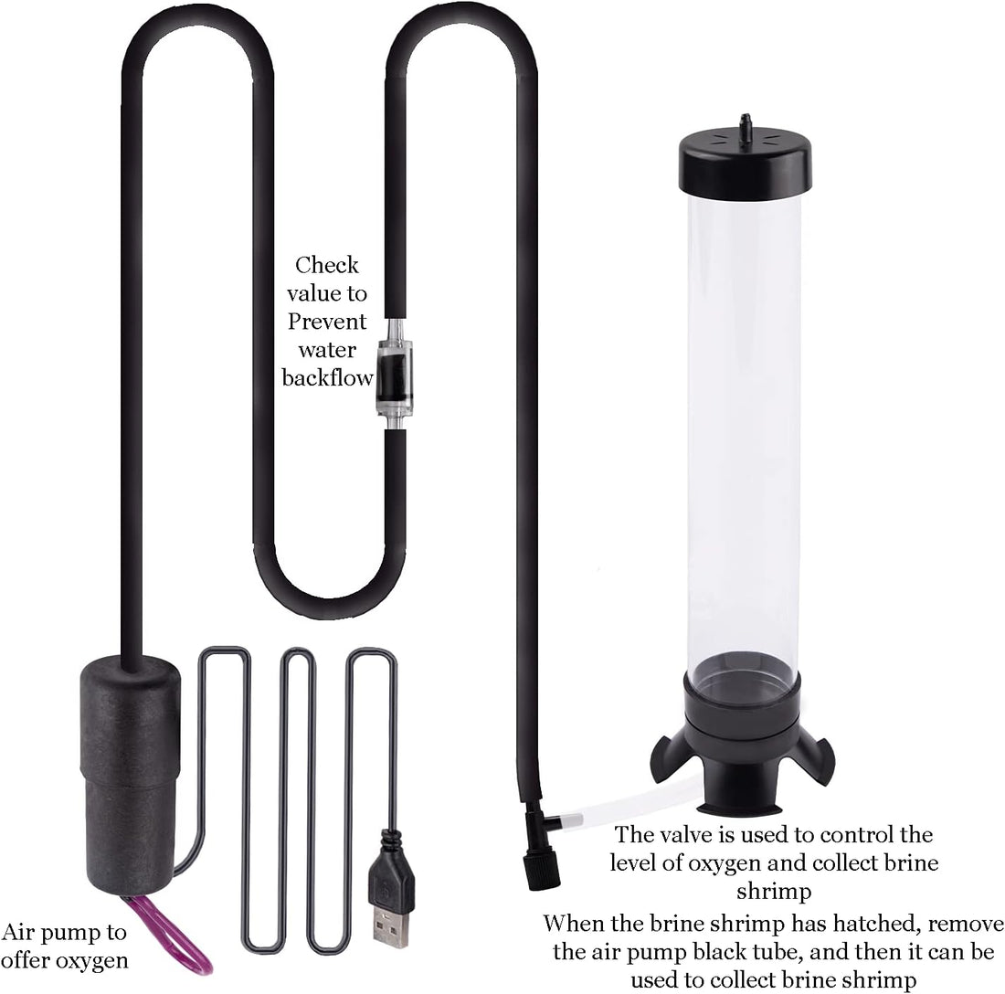 NestBasics Brine Shrimp Hatchery Kit - Artemia Eggs Incubator
