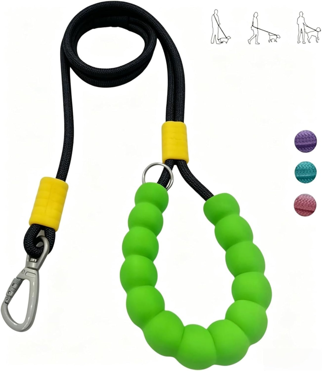 Hands Free Dog Leash,Adjustable Bungee Waist & Crossbody Leash