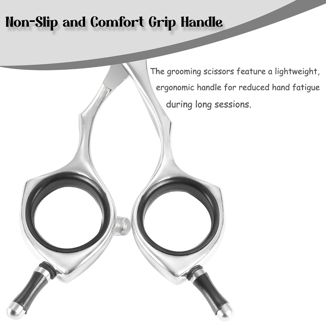 Dog Grooming Scissors 5'' Small Curved Pet Shears