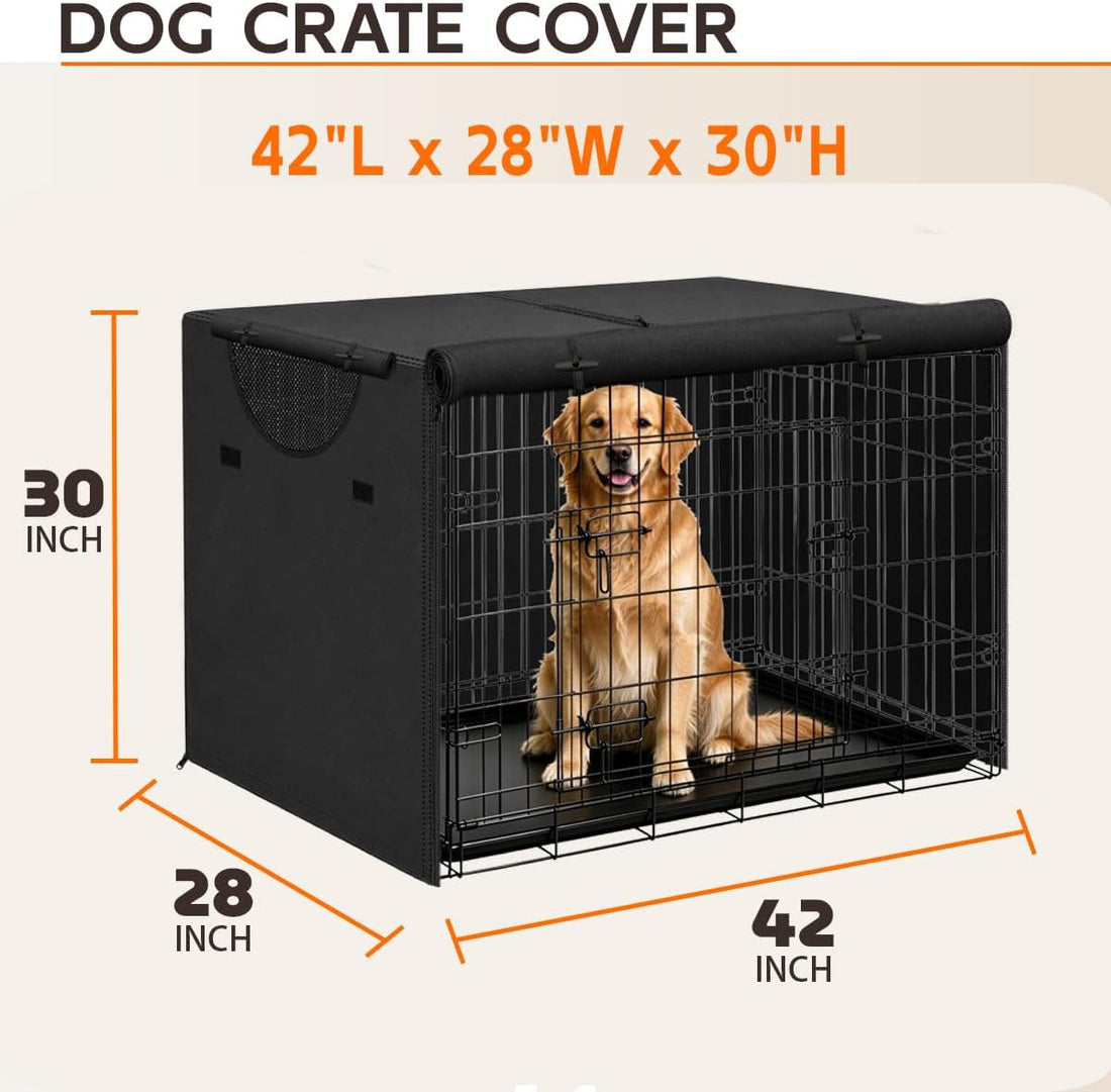 Dog Crate Cover, 18 inches, Black