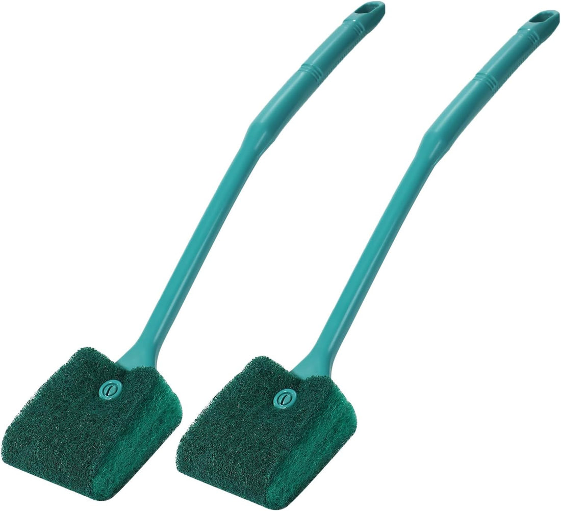 AQUANEAT Fish Tank Cleaning Tools, Aquarium Double Sided Sponge Brush