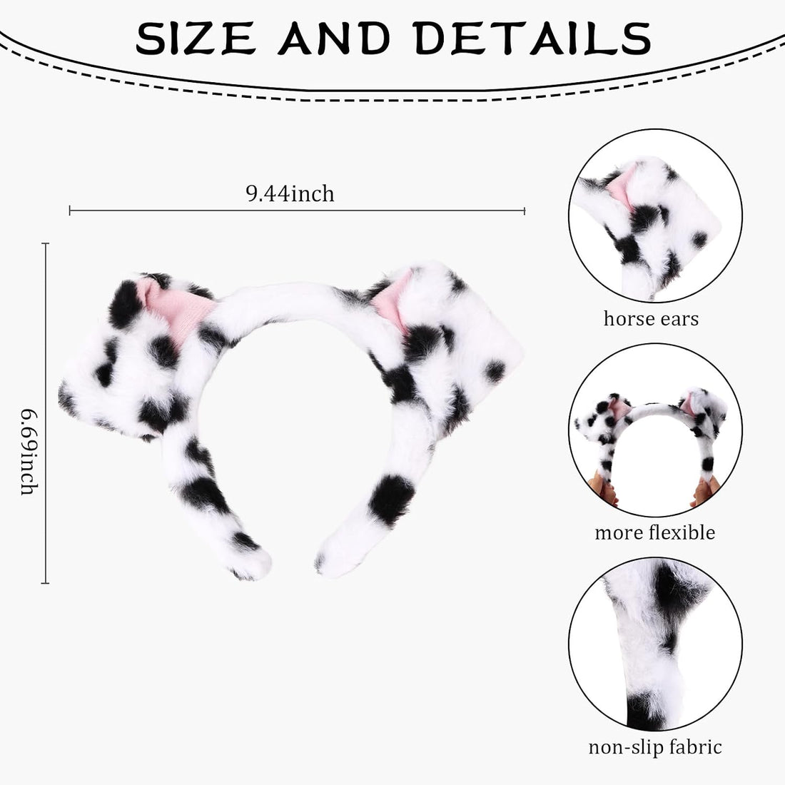 Semato Animal Ears Headband Cute Halloween Costume Headwear Face Wash