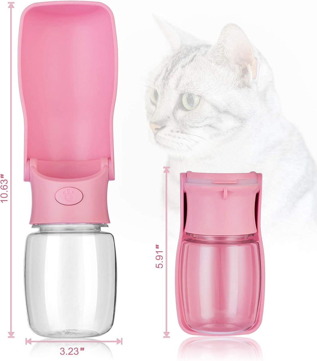 Portable Dog Water Bottle, Foldable Dog Water Bottle Leak Proof