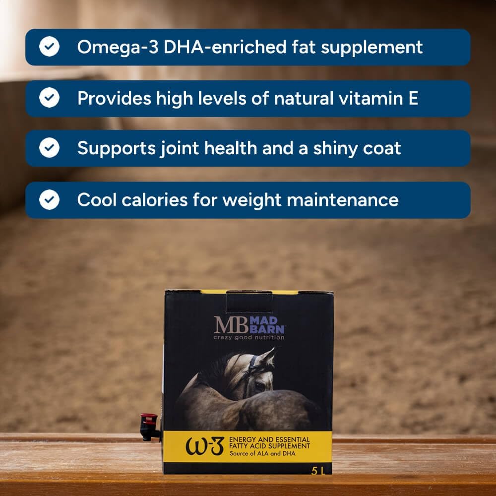 Mad Barn - W-3 Oil 5 L with Omega-3 DHA & Natural Vitamin E