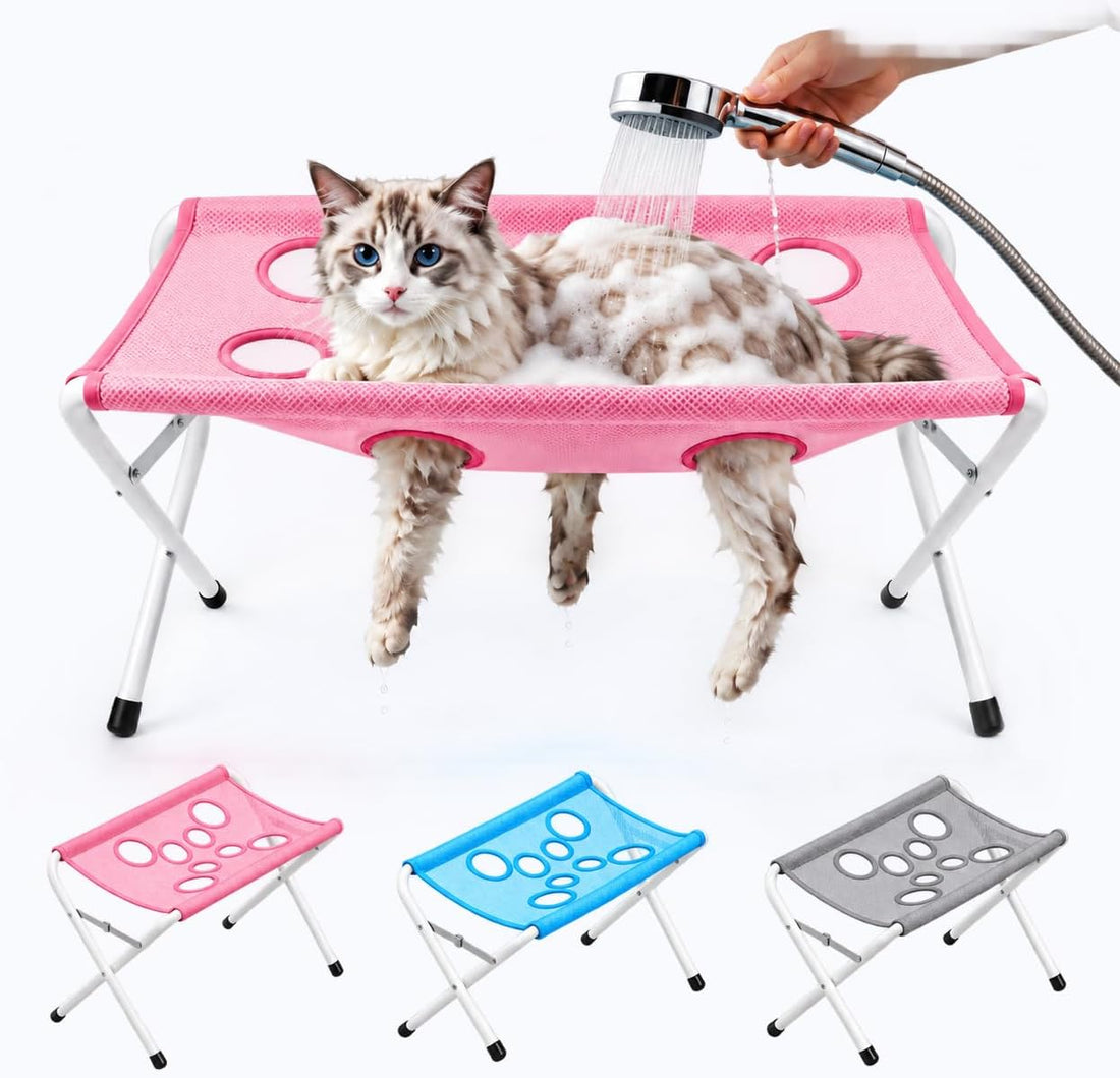 Pet Grooming Hammock Stand Foldable for Small Dogs Cats