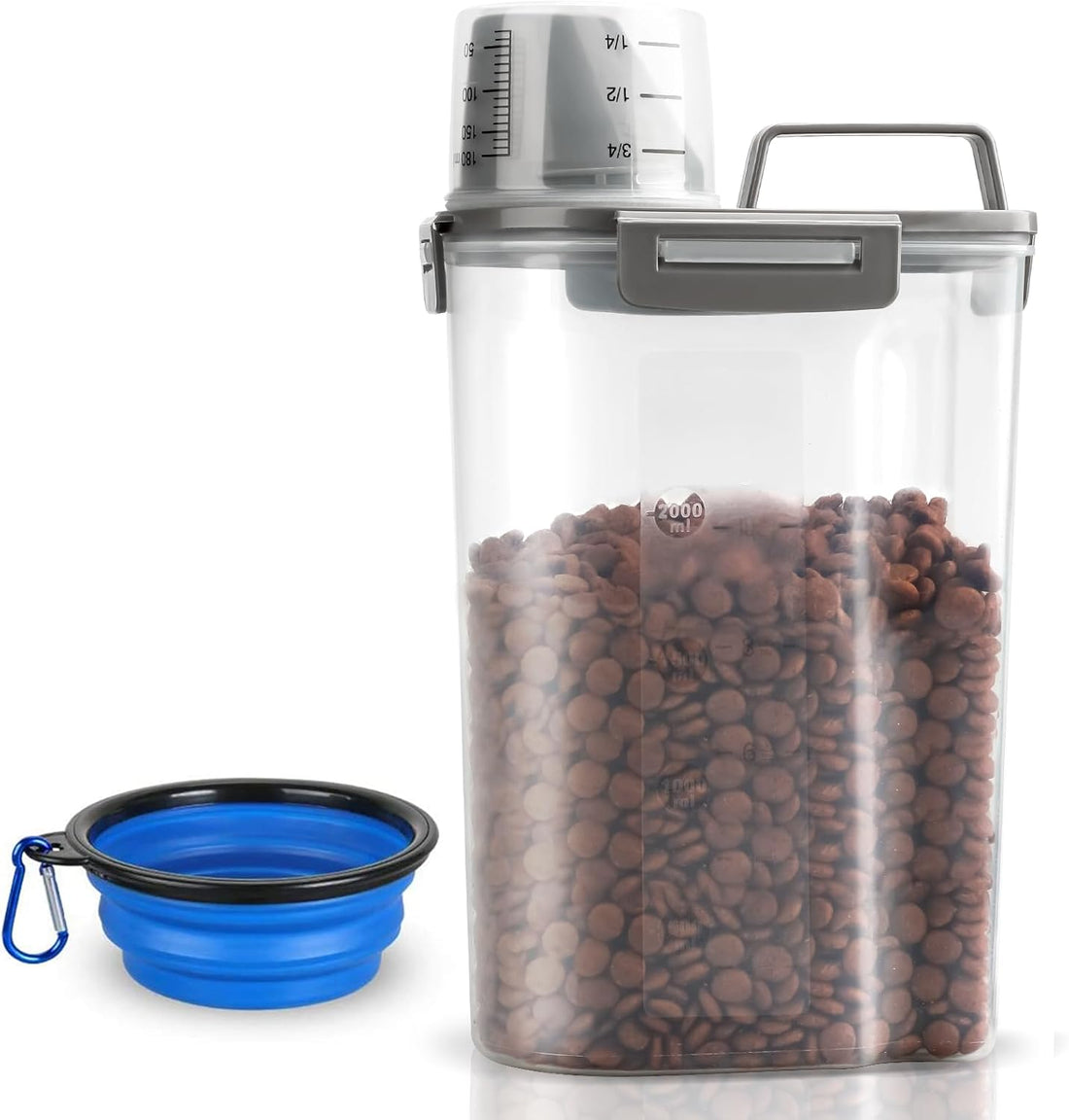 TIOVERY Airtight Pet Food Storage Container with Dispenser