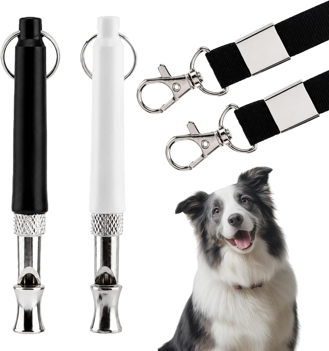 2‑Pack Dog Whistle Ultrasonic Silent, Dog Training Whistle for Recall