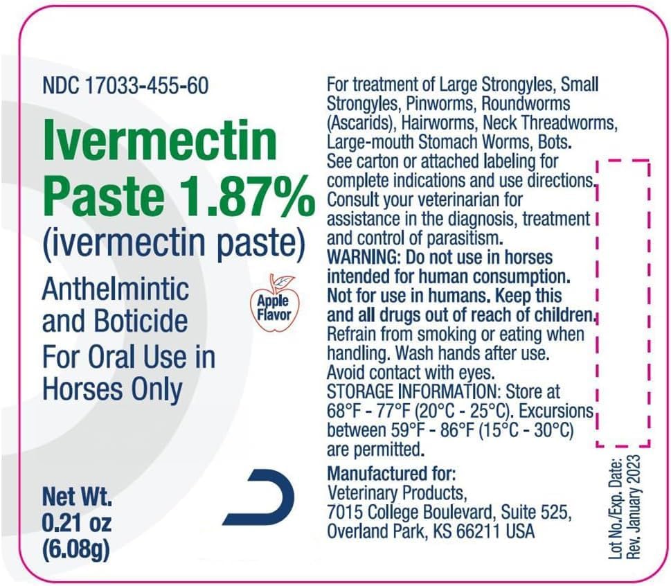Horse Ivermectin Paste 1.87%