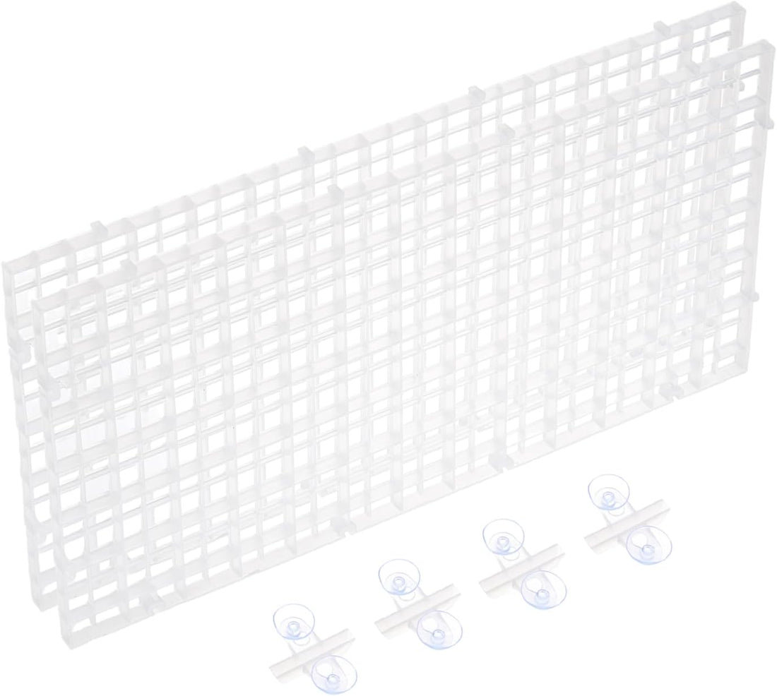 uxcell 2pcs Aquarium Fish Tank Divider 12x6 Crate Light Diffuser Clear