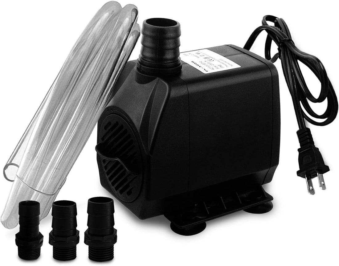 PULACO 400GPH Submersible Pump with 5 ft Tubing
