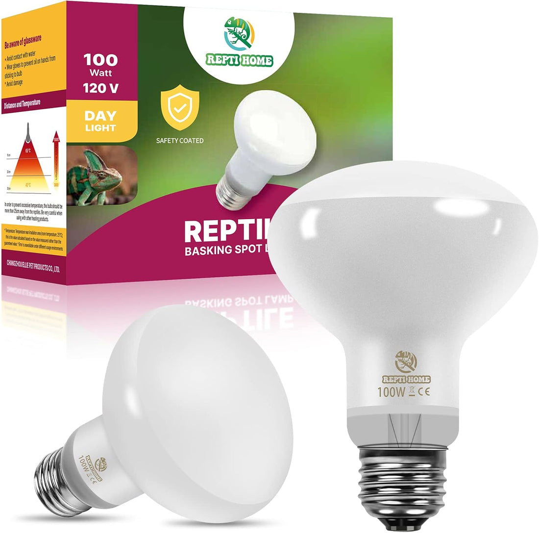 Infrared Reptile Heat Lamp Bulbs,2 PCS 50W Reptiles & Amphibians