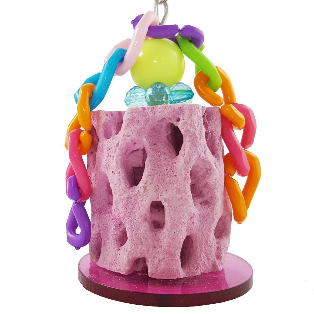 Wontee Bird Calcium Teeth Grinding Chew Treats Toy for Parrot