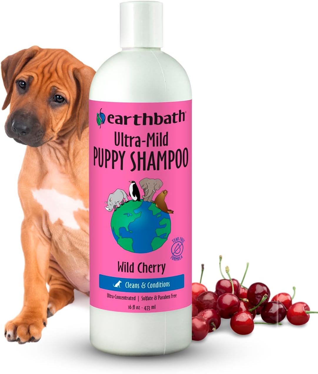 earthbath, Ultra-Mild Wild Cherry Puppy Shampoo