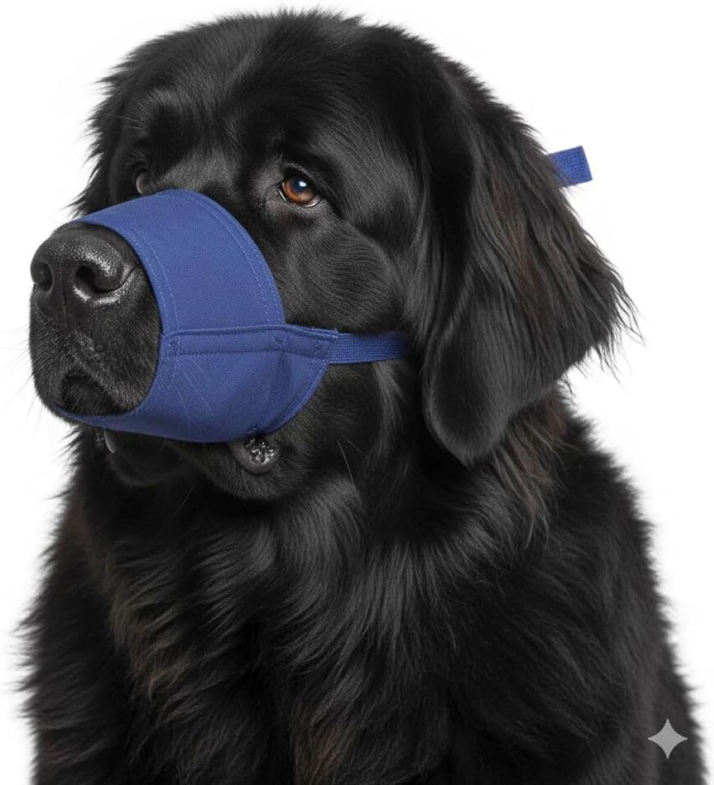 Four Flags Quick Muzzle, XXL Blue - Dog Muzzle for Large Dogs