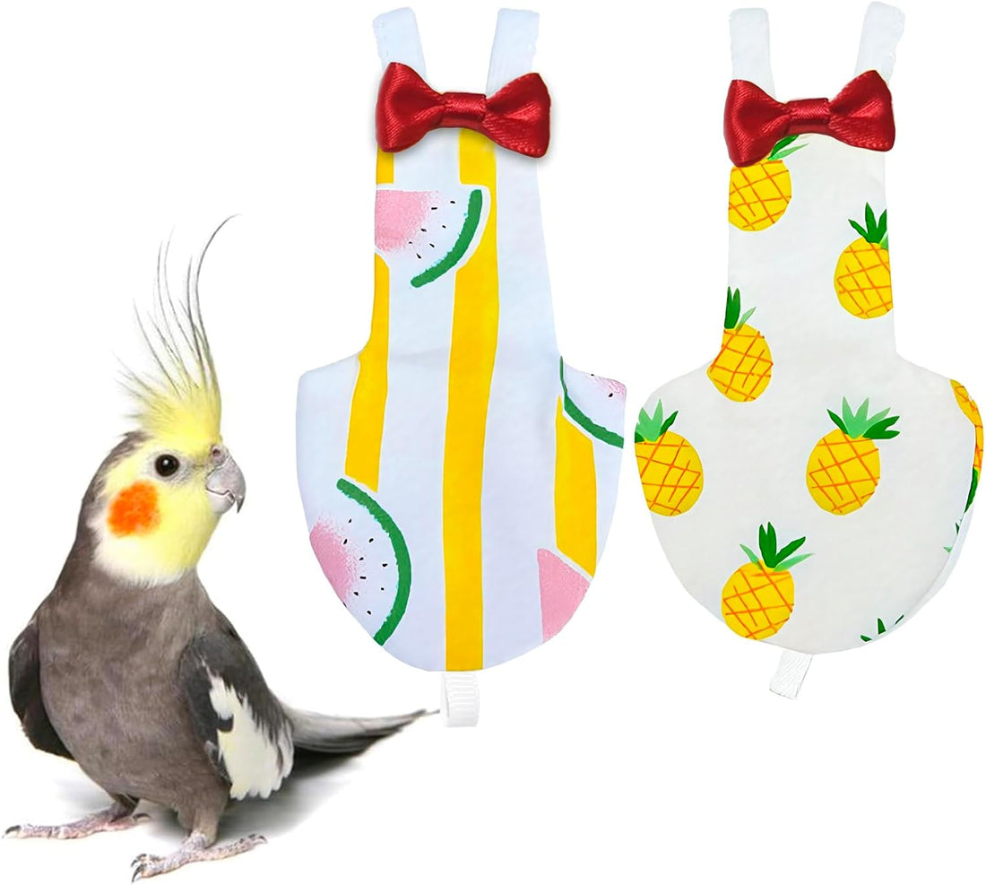 Bird Diapers 2 Pack, Small Parrot Clothes