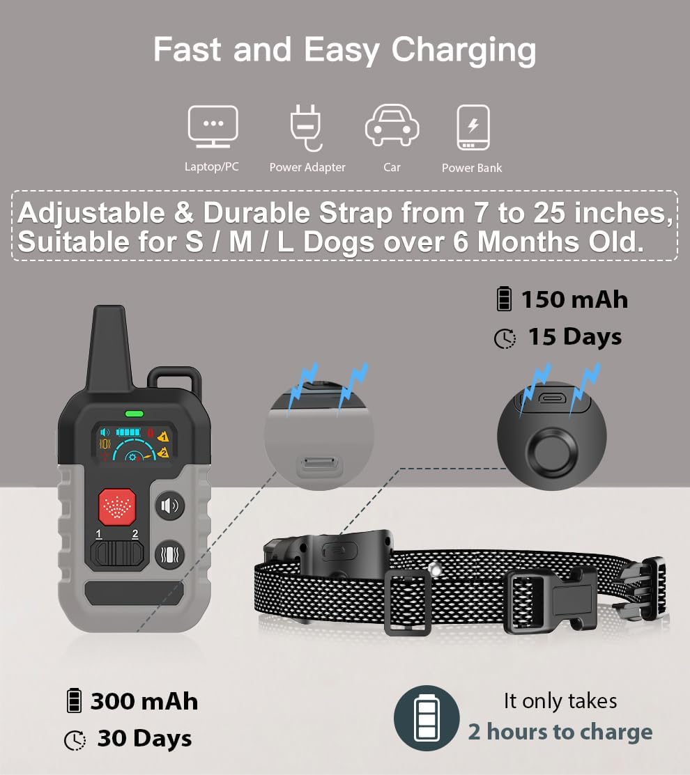 Citronella Dog Training Collar with Remote【Only Work with Remote】 4