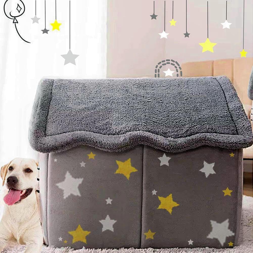 BXEBUI Dog House Indoor Memory Sponge