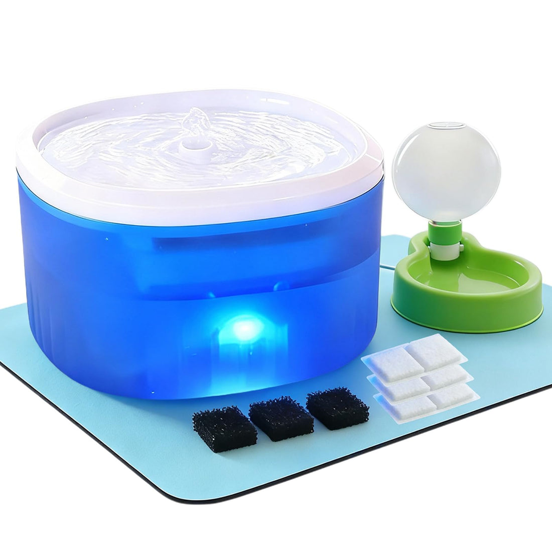 Cat Water Fountain,2.2L/74oz Cat Fountain