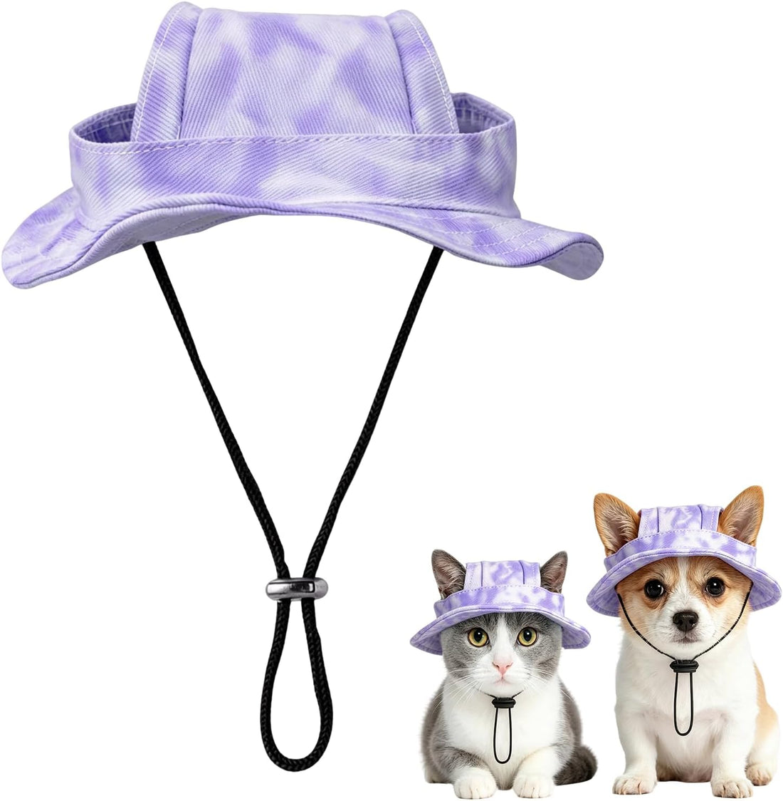 Dog Sun Hat, Hat for Dogs with Ear Holes, Pet Apparel Accessories