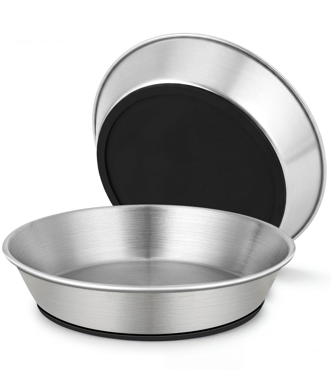2 Pack Stainless Steel Cat Bowls for Food and Water