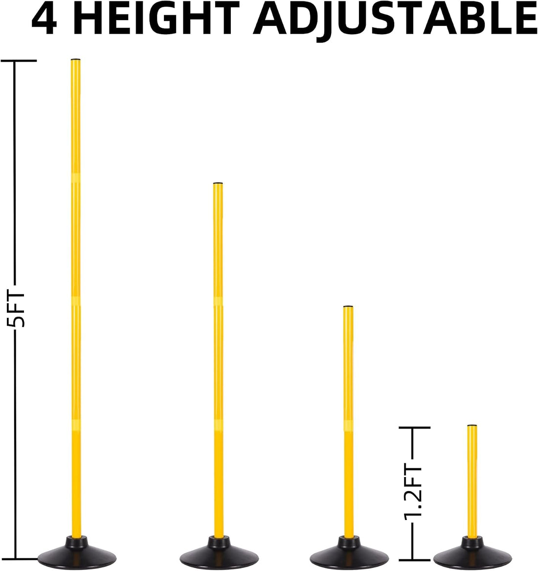 Desyeryamimi 5 FT Agility Training Poles
