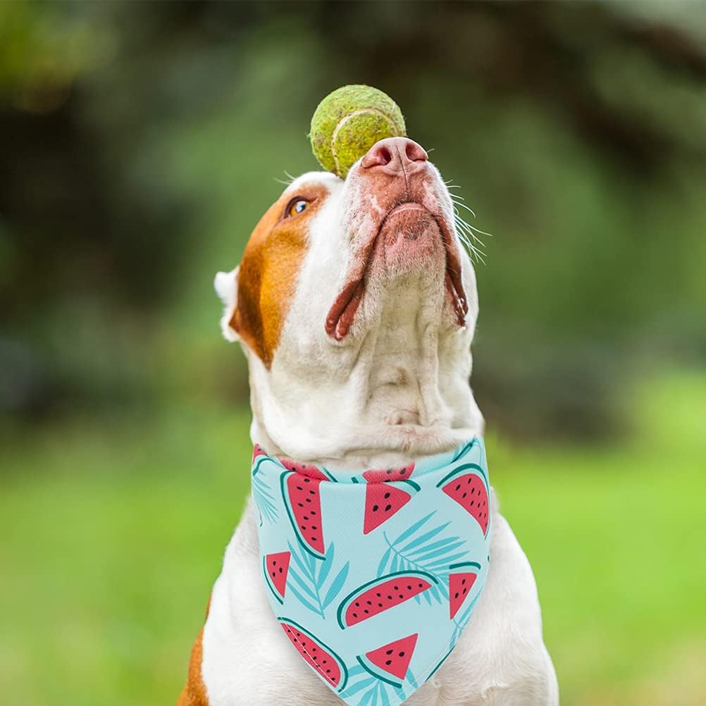 EXPAWLORER Dog Cooling Bandana Set - 4 Pack Hawaiian Dog Bandanas