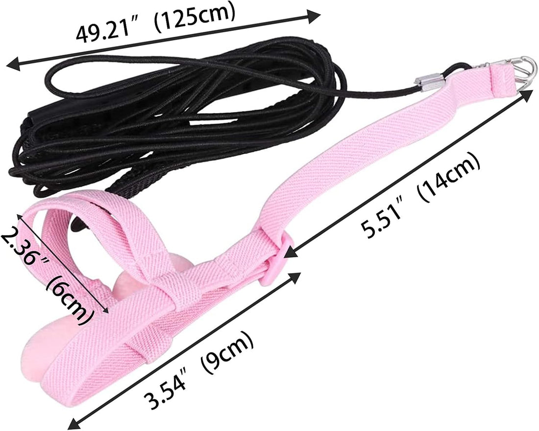 Dnoifne Parrot Harness and Leash, Adjustable Training Design Anti-Bite