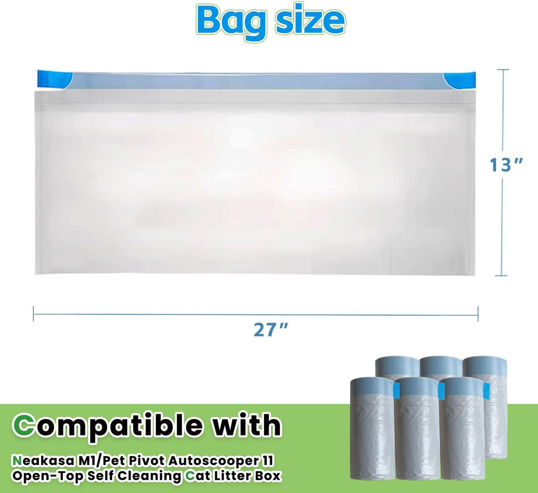 120 Count Litter Bags Compatible with Neakas M1 and Autoscooper 11