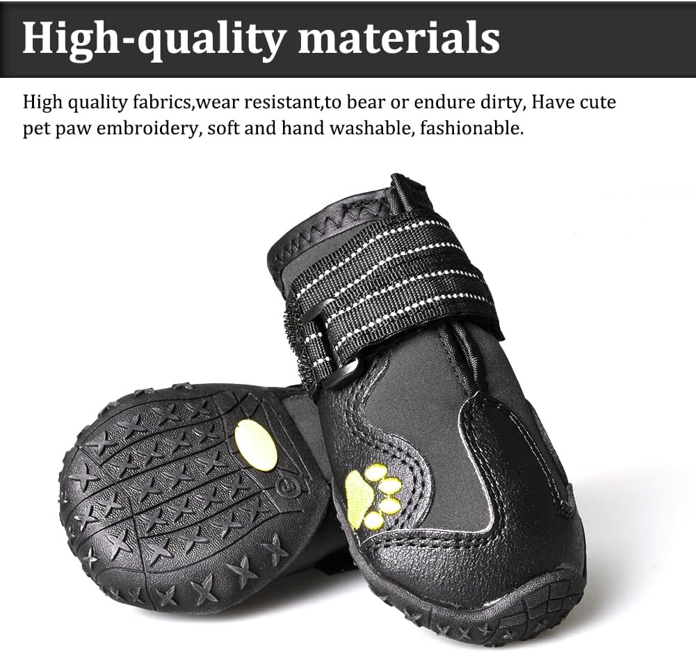 CovertSafe& Dog Boots & Paw Protectors Non-Slip Waterproof